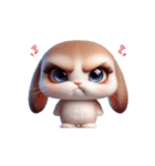 ヤンチャうさぎ・超オーバーリアクション（個別スタンプ：14）