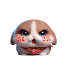 ヤンチャうさぎ・超オーバーリアクション（個別スタンプ：17）