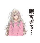 寝落ち女子の遅刻★返信（個別スタンプ：4）