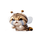 ハチねこ飛べません,（個別スタンプ：1）