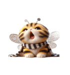ハチねこ飛べません,（個別スタンプ：10）