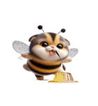 ハチねこ飛べません,（個別スタンプ：15）