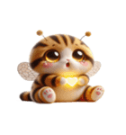 ハチねこ飛べません,（個別スタンプ：19）