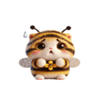 ハチねこ飛べません,（個別スタンプ：21）