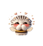 ハチねこ飛べません,（個別スタンプ：22）