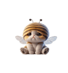 ハチねこ飛べません,（個別スタンプ：25）