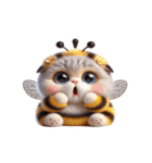 ハチねこ飛べません,（個別スタンプ：27）