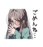 人見知り女子の日常☆（個別スタンプ：8）