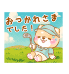 ゴルフする❤️いやしばいぬ❤️柴犬/父の日（個別スタンプ：28）