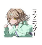 ゆるパーカーちゃんの朝活（個別スタンプ：6）