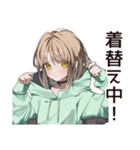 ゆるパーカーちゃんの朝活（個別スタンプ：11）