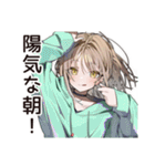 ゆるパーカーちゃんの朝活（個別スタンプ：29）