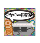 【落書き風編1】がらの悪い十姉妹（個別スタンプ：11）