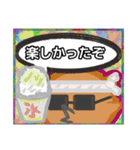 【落書き風編1】がらの悪い十姉妹（個別スタンプ：14）