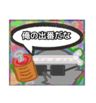 【落書き風編1】がらの悪い十姉妹（個別スタンプ：26）
