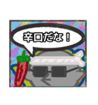 【落書き風編1】がらの悪い十姉妹（個別スタンプ：27）
