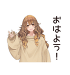 マイペース女子のゆるっと朝活（個別スタンプ：2）