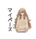 マイペース女子のゆるっと朝活（個別スタンプ：24）