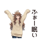 マイペース女子のゆるっと朝活（個別スタンプ：26）