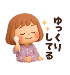 【3D】家族とずっと使える★ぶちゃこの日常（個別スタンプ：17）