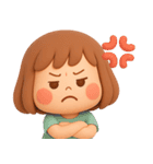 【3D】家族とずっと使える★ぶちゃこの日常（個別スタンプ：38）