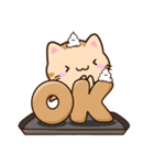 小さいトラネコ☆食事・飲み物（個別スタンプ：21）