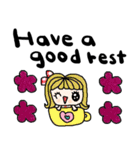 nenerin日常会話スタンプ327英語気遣い（個別スタンプ：8）