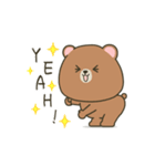 動くぽってりクマのいつでもスタンプ（個別スタンプ：8）