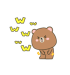 動くぽってりクマのいつでもスタンプ（個別スタンプ：16）