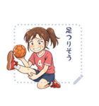 ハンドボール 女子 部活 スポーツ (文字)（個別スタンプ：19）