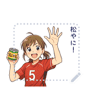 ハンドボール 女子 部活 スポーツ (文字)（個別スタンプ：24）