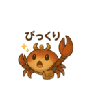 元気なカニさんスタンプ（個別スタンプ：2）