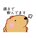 きゃぴばら【お酒大好き】（個別スタンプ：6）