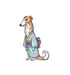 ボルゾイと過ごすきらめく、日本の夏（個別スタンプ：12）