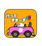 角型腹巻きアザラシ君 001（あざらし）白黒（個別スタンプ：9）