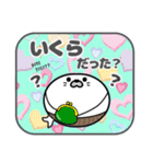 角型腹巻きアザラシ君 001（あざらし）白黒（個別スタンプ：13）