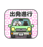 角型腹巻きアザラシ君 001（あざらし）白黒（個別スタンプ：22）