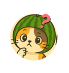 フルーツねこ（個別スタンプ：21）