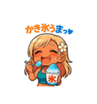 平成ギャル風スタンプ夏ver（個別スタンプ：12）