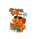 平成ギャル風スタンプ夏ver（個別スタンプ：22）