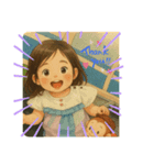 1歳の可愛い女の子のあいさつスタンプ（個別スタンプ：6）