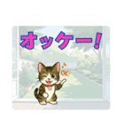 【探しやすい】りんのデカ文字スタンプ（個別スタンプ：9）