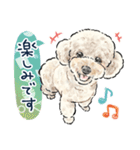 【敬語】犬好き集合！かわいいワンちゃんズ（個別スタンプ：21）
