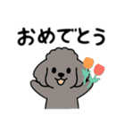 マルチーズ＆トイプードルのLINEスタンプ（個別スタンプ：3）