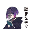 サブカル女子の読書タイム♡（個別スタンプ：5）