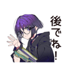 サブカル女子の読書タイム♡（個別スタンプ：10）