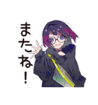 サブカル女子の読書タイム♡（個別スタンプ：34）