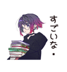 サブカル女子の読書タイム♡（個別スタンプ：35）