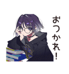 サブカル女子の読書タイム♡（個別スタンプ：36）