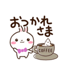 しろうさぎ【グルメ】（個別スタンプ：3）